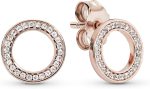 Boucles d'Oreilles Sparkling Circle Stud