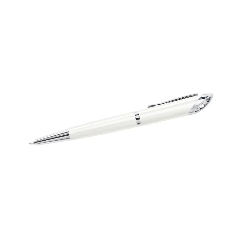 Stylo à Bille Agenda Crystal Starlight Blanc